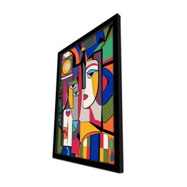 Wallity Cuadro Decorativo Enmarcado Multicolor 38 x 53 cm